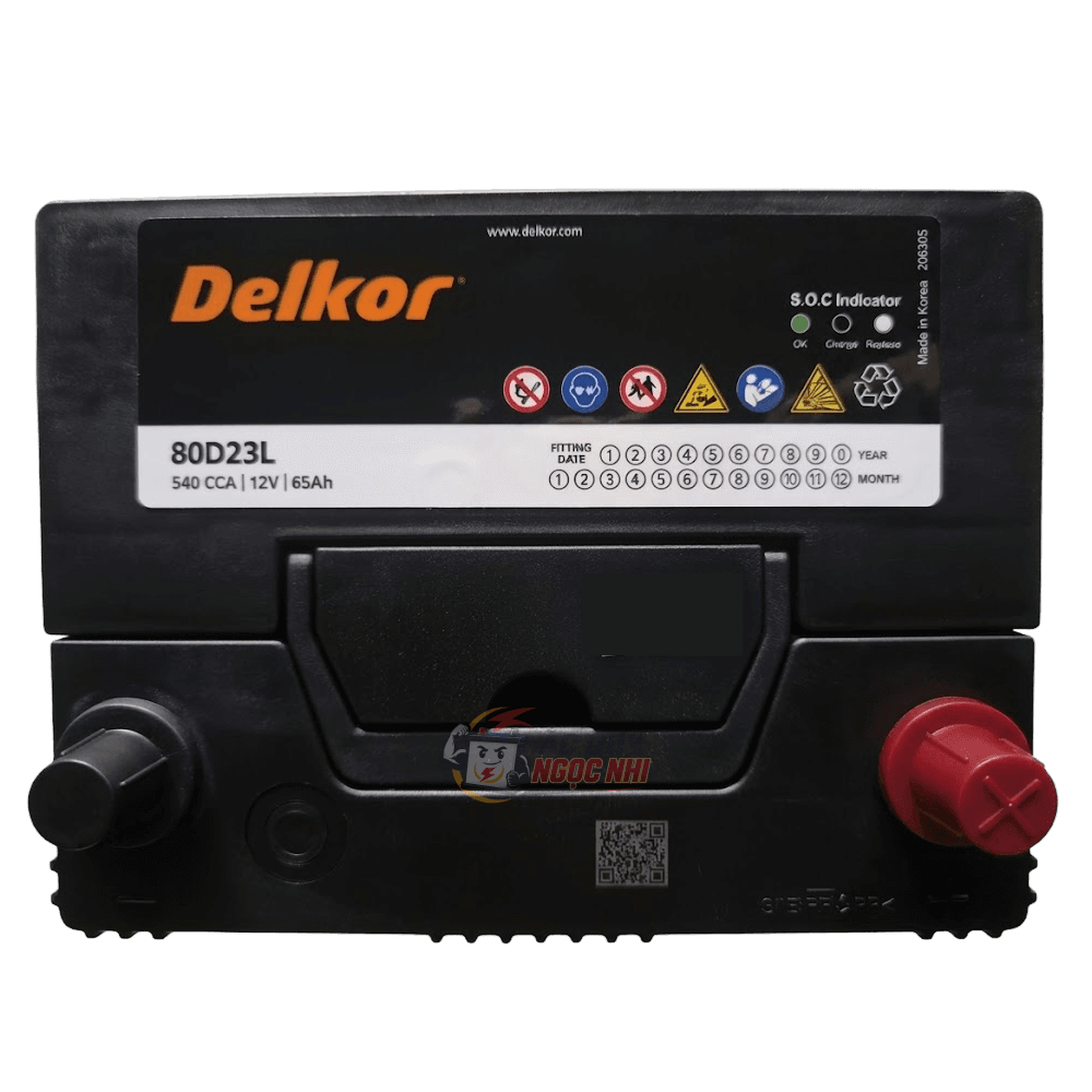Bình ắc quy Delkor 65Ah ảnh 3